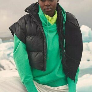 Free People Black Puffer Jacket